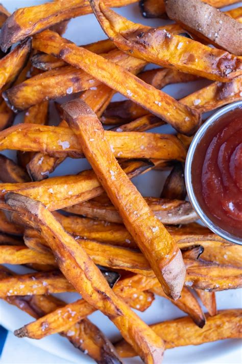 Air Fryer Sweet Potato Fries Recipe Ultra Crispy Evolving Table Hot