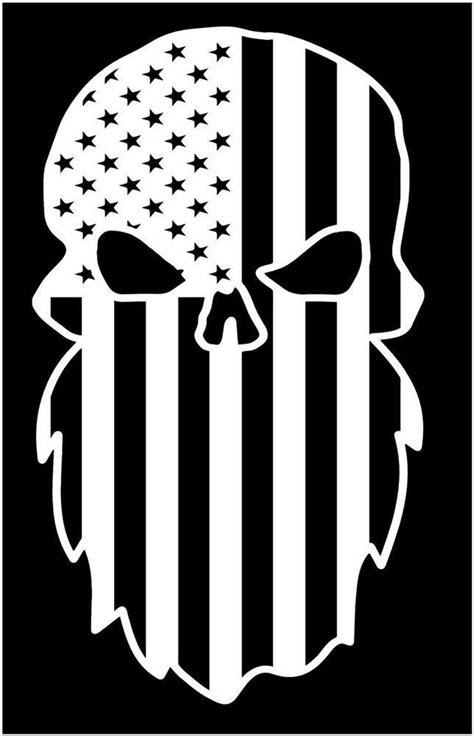 Pin By Kirsten Hogg On Decal Ideas Skull Decal American Flag Sticker