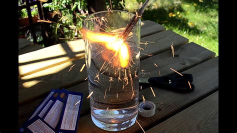 Sparklers Underwater Fire Science Experiment Youtube