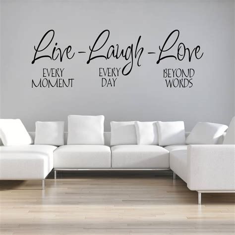 Live Laugh Love Wall Sticker By Mirrorin