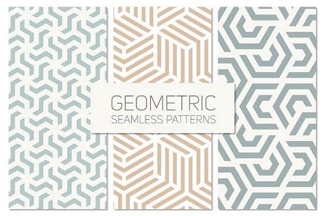 Geometric Seamless Patterns Set 4 By Curlypat On Creativemarket