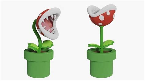 Piranha Plant Mario 3d Model Cgtrader