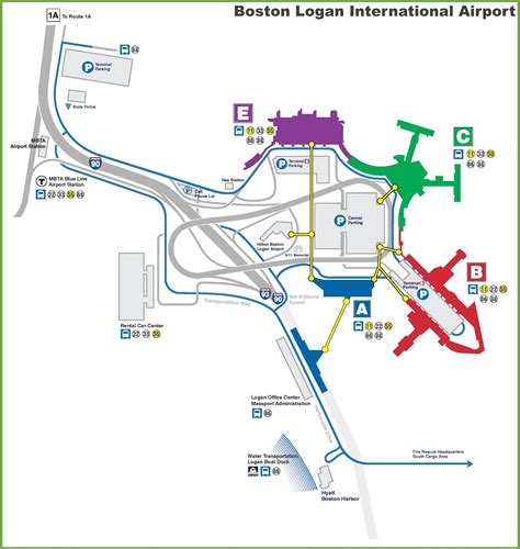 Logan International Airport Map Terminal Map