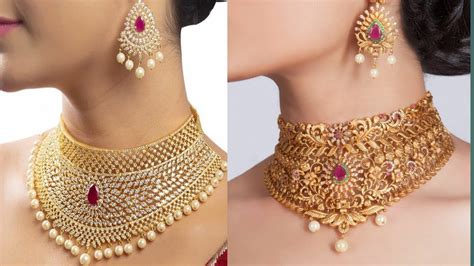 Arabic Gold Choker Designs Gold Choker Necklaces Arabian Designs Youtube