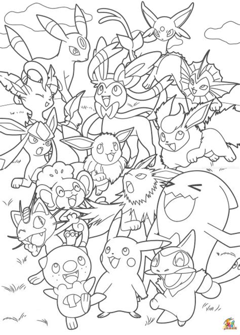 Pokemon Coloring Pages Free Printable Sheets For Kids Ahcoloring