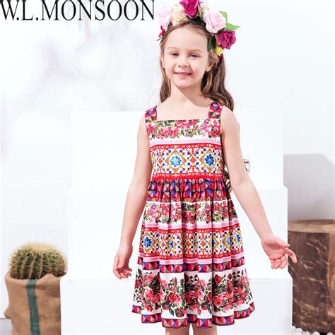 Buy Wlmonsoon Girls Summer Dress 2018 Brand Princess