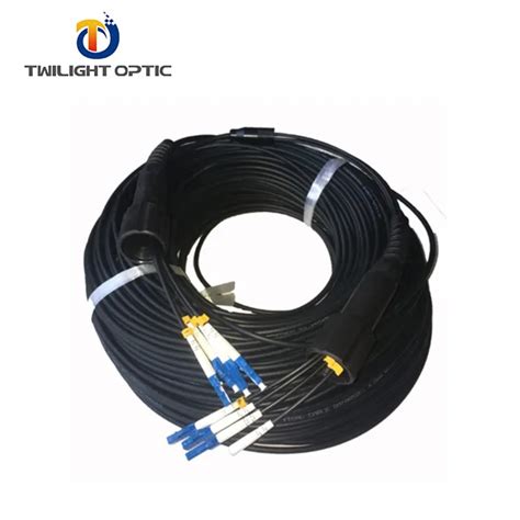 Lc Military 4 Core Fiber Optic Cable Polyurethane Tactical Outdoor