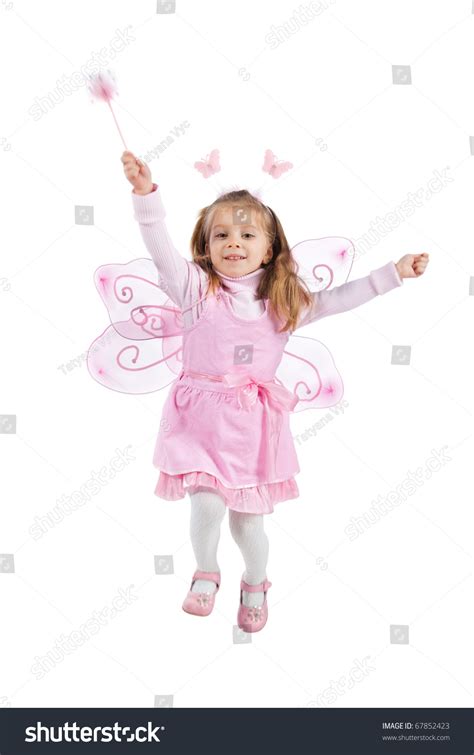 Little Girl Fairy Costume On White Stock Photo 67852423 Shutterstock