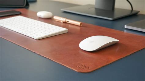 Leather Desk Pad Leather Mouse Pad Large Mouse Pad Leather Etsy