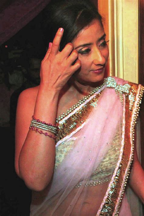 Manisha Koirala Stills In Saree Tollywood Stars