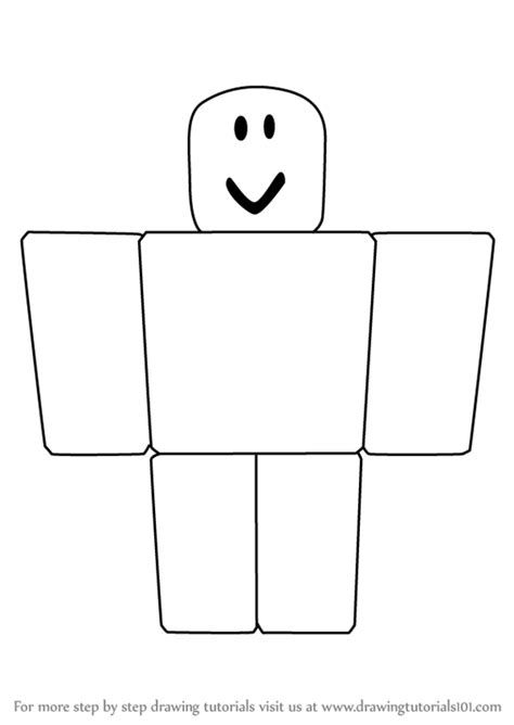 How To Draw Noob From Roblox Roblox Step By Step