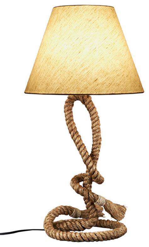 Nautical Rope Table Lamp 14x14 Beach Style Table Lamps By