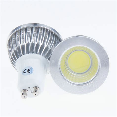 10 Pieces Led Bulb Gu10 Socket 3w Cob Spotlight Lamp Dimmable Ac 110v