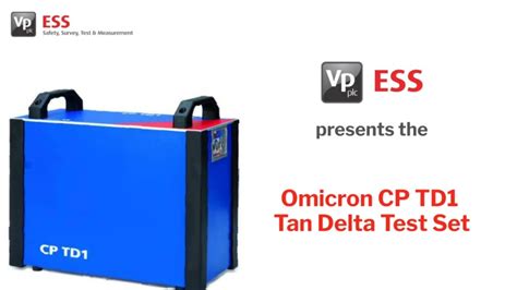 Omicron Cp Td1 Tan Delta Test Set Youtube