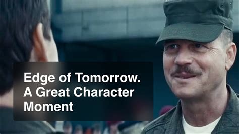Edge Of Tomorrow A Great Character Moment Youtube