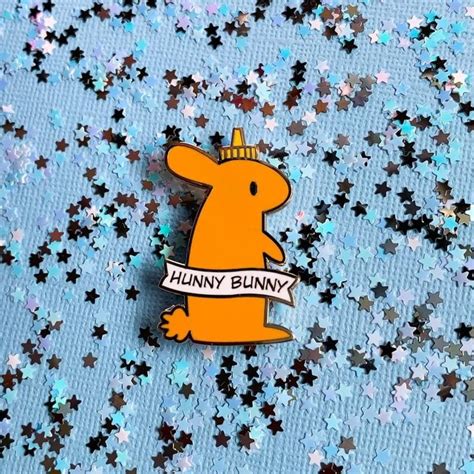 Hunny Bunny Hard Enamel Pin Etsy In 2020 Enamel Pins Hard Enamel Pin Enamel Pin Etsy