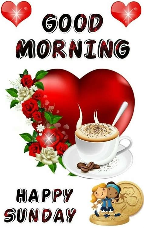 Coffee And Heart Good Morning Happy Sunday Pictures Photos