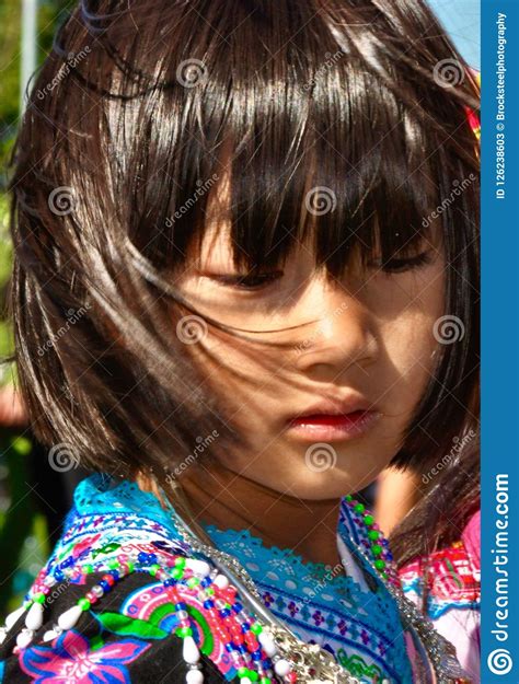 Hmong Girl In Traditional Dress Editorial Stock Photo - Image of ...