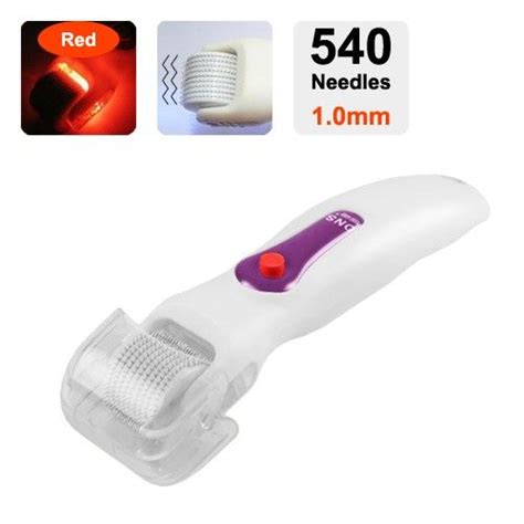 Chargeable Red Led Derma Roller For Anti Wrinkle 540 Needles 05mm Derma Roller Red Light