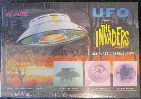 Atlantis The Invaders 172 Scale Ufo Plastic Model Kit Atl 1006