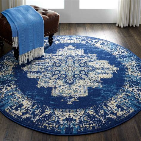 Charlton Home Susan Oriental Whiteblue Area Rug And Reviews Wayfairca