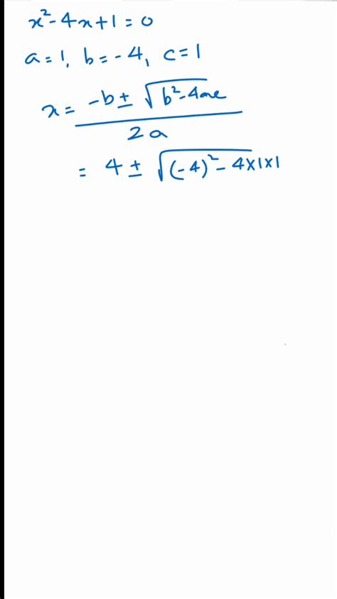 solved solve using the quadratic formula then use a calculator to approximate to three decimal