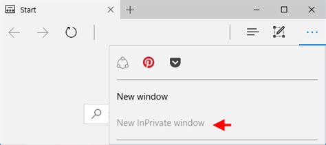 Enabledisable Inprivate Browsing In Microsoft Edge In Windows 10