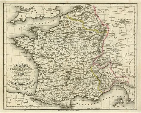 Old And Antique Prints And Maps French Empire In 1804 And 1814 1817