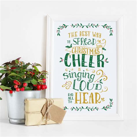 Holiday Cheer Printable Brave Creative Design