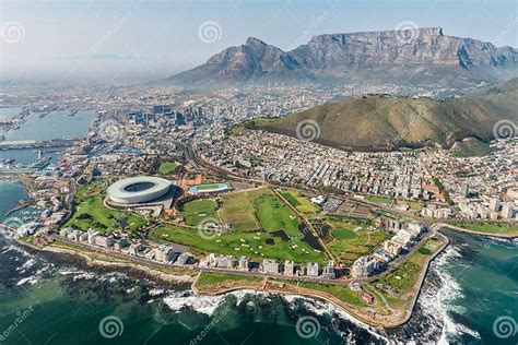 Cape Town South Africa And X28aerial Viewand X29 Stock Image Image Of