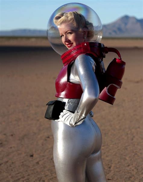 Space Girl Pin Up Cosplay Sexy Cosplay Space Girl Retro Futurism Astronaut Costume