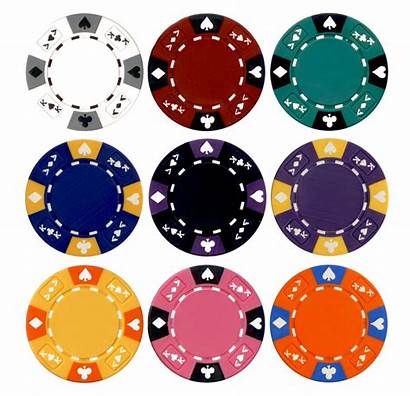 Clipart Poker Chips Colors Clay Ace King