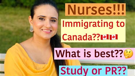 Best Way To Immigrate To Canada For Nurses Pr And Study Visa For