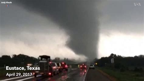 A Powerful Tornado Was Caught On Camera In Eustace Texas