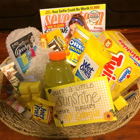 We know the best gift ideas for him & men. Surgery gift basket | Surgery gift, Get well baskets, Post ...