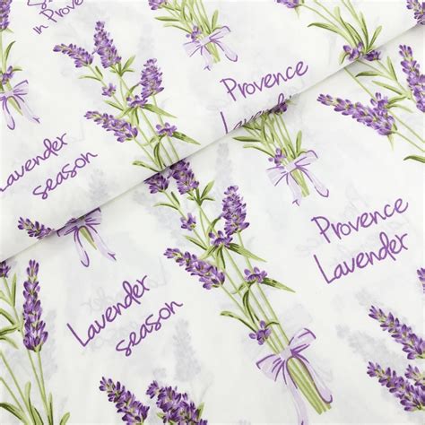 Lavender Fabric Lavender Cotton Fabric By The Yard Meter Etsy