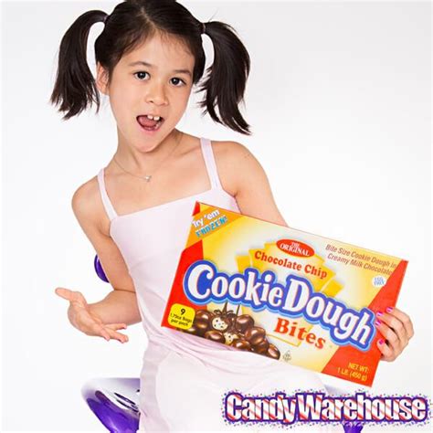 Chocolate Chip Cookie Dough Bites Candy Giant 1lb Box Candy Warehouse