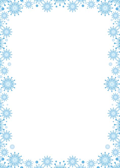 Snowflakes Frame Clipart Free Download Transparent Png Creazilla