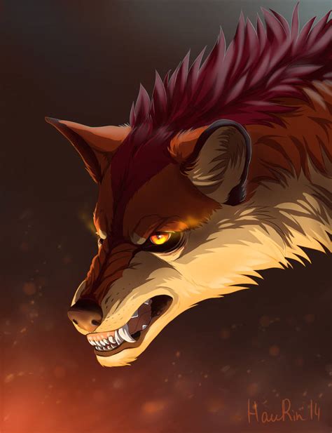 Fire Wolf By Haurin On Deviantart