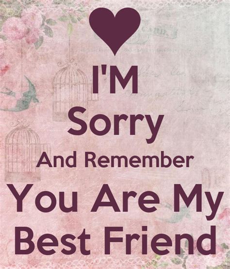Im Sorry And Remember You Are My Best Friend Poster Dlwjddls0221