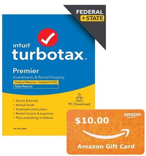 Maybe you would like to learn more about one of these? TurboTax Premier 2020 + $10 Amazon Gift Card bundle $54.99 (Retail $99.99) - My DFW Mommy