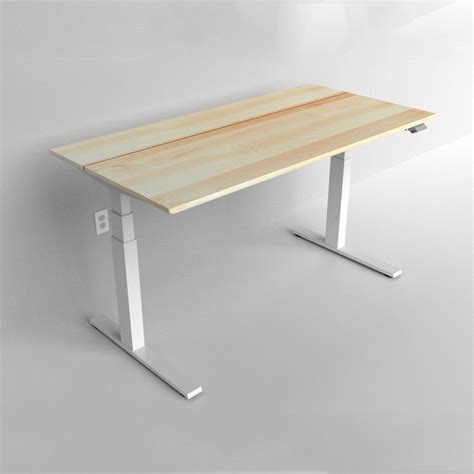 Maple Desktop Standing Desk Decentliving