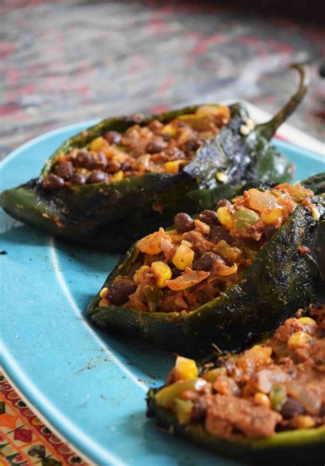 Neat Foods Product Review Stuffed Poblano Recipe Divine Spice Box