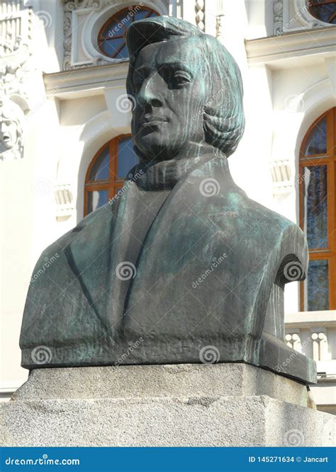 Frederic Chopin Monument In Bytomsilesia Poland Stock Photo Image Of