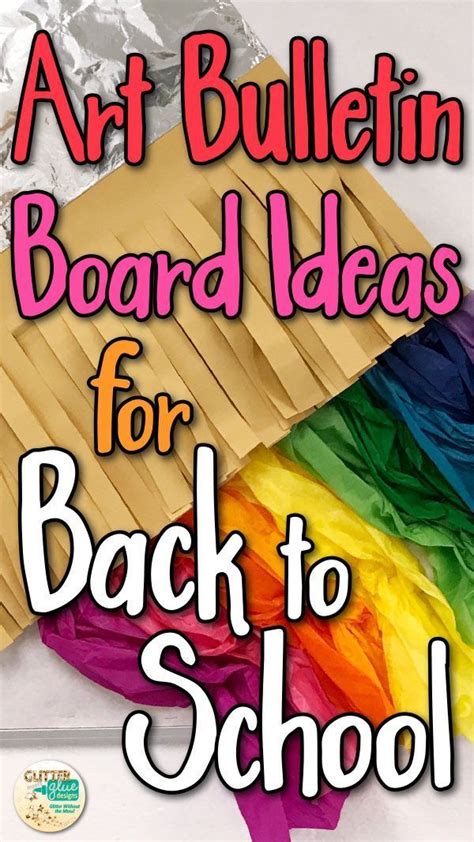 Create This Colorful Art Bulletin Board For Back To School In 2 Hours