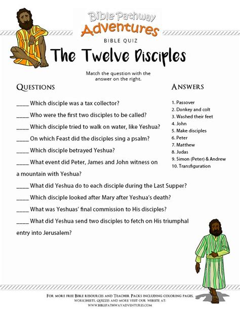 Books Of The Bible Trivia Printable