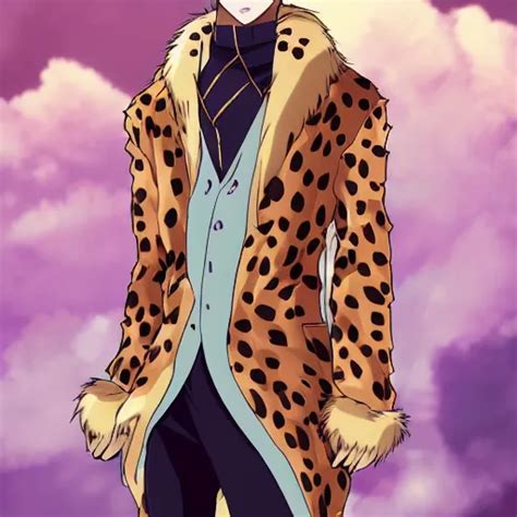 Modern Anime Portrait An Anthro Male Cheetah Furry Stable Diffusion