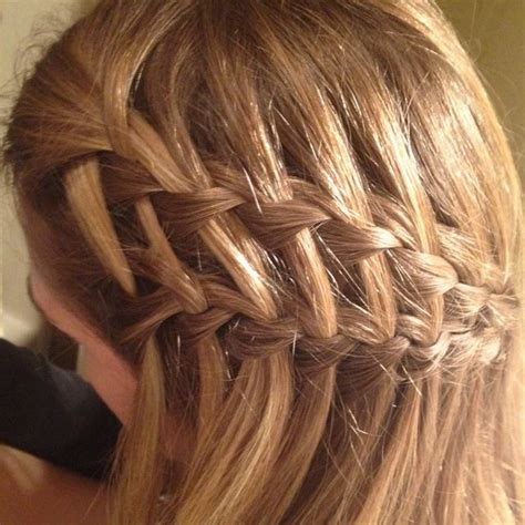 Double Waterfall French Braid Casual Braided Hairstyles French Braid Hairstyles Sleek