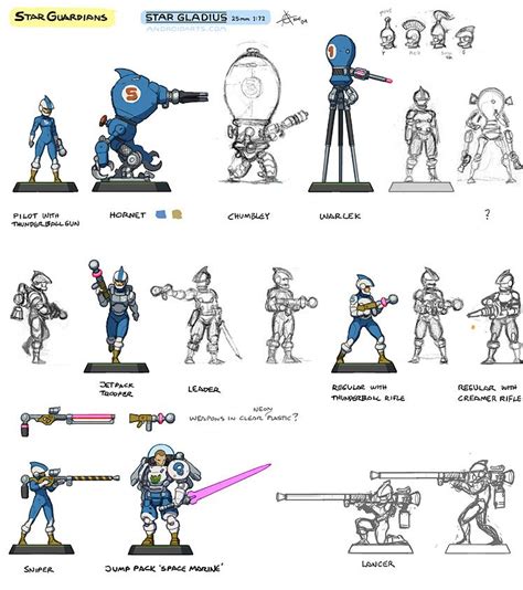 Star Gladius Concept Art Game Character Design Character Design