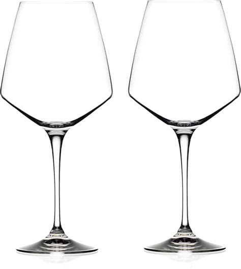 Masterpro Q3395 Set Of 2 White Wine Glasses 39cl Glass Wine Collection Wine Glasses